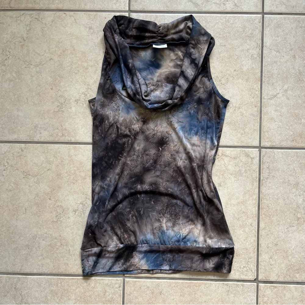 Suzy Shier Blue/Gray/Purple Sparkly Tank Top
